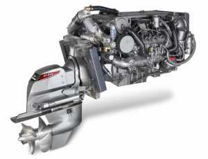 Motor Yanmar diesel con cola.