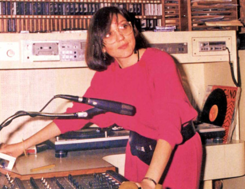 Misse García en el estudio de emisión de Via Púnica. D. I.