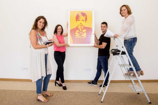 De izquierda a derecha, Berta Lartuna, Fina Riera, Daniel Yern y Susana Asenjo en el Club Diario. Toni Escobar