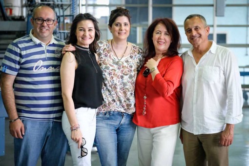 Juan Antonio Gisbert, Marilín Franch, Irene Marí, María Ruiz y José Luis Gisbert. S. G. C.