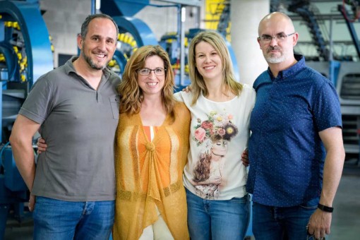 De Izquierda a derecha, Hipólito Guillén, Carmen Rodríguez, Rosa Mayans, Miguel Serra.