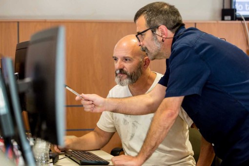 Fernando de Lama (derecha) y José María Alonso. Toni escobar