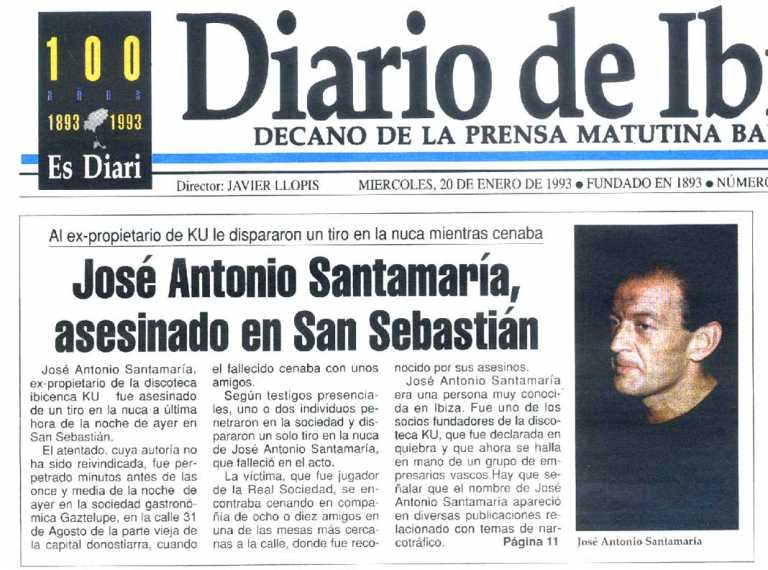 ETA asesina a Santamaría