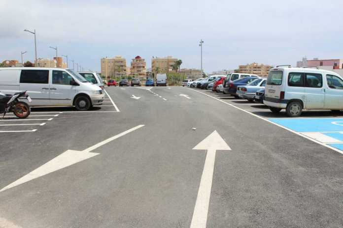 Zonas Peatonales. Una de las nuevas zonas para aparcar se encuentra en el cruce de las calles Sant Joan y José Guasch Vich. fotos: Ayuntamiento de Santa Eulària