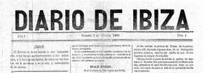 Cabecera Diario de Ibiza de 1893