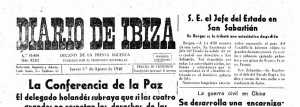 Cabecera Diario de Ibiza de 1946