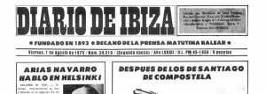Cabecera Diario de Ibiza de 1975