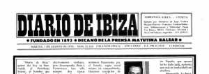 Cabecera Diario de Ibiza de 1978