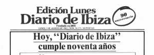 Cabecera Diario de Ibiza de 1983