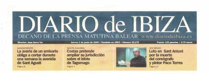 Cabecera Diario de Ibiza de 2000