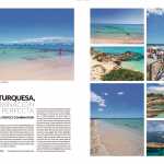 Cuatro dobles páginas de la edición de Fitur 2018 de La Guía de Ibiza y La Guía de Formentera.