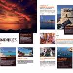 Cuatro dobles páginas de la edición de Fitur 2018 de La Guía de Ibiza y La Guía de Formentera.
