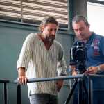 Vicent Marí prepara la foto de toda la plantilla en la rotativa, con el fotógrafo Toni Escobar. Sergio G. Cañizares