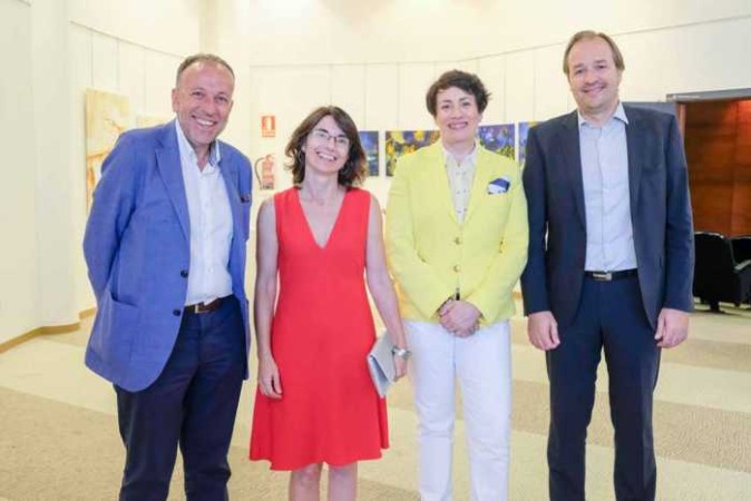 Destacados empresarios de diversos sectores económicos en el evento de BusinessDIbiza en el Club Diario. 10 Joan Serra, Cristina Martín, Rosa María Sáinz, Antonio Serra