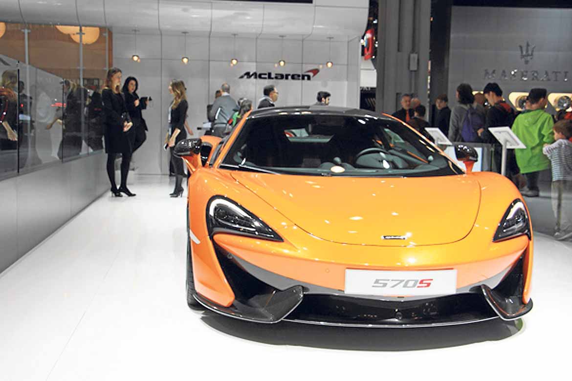 El nuevo McLaren causó sensación.