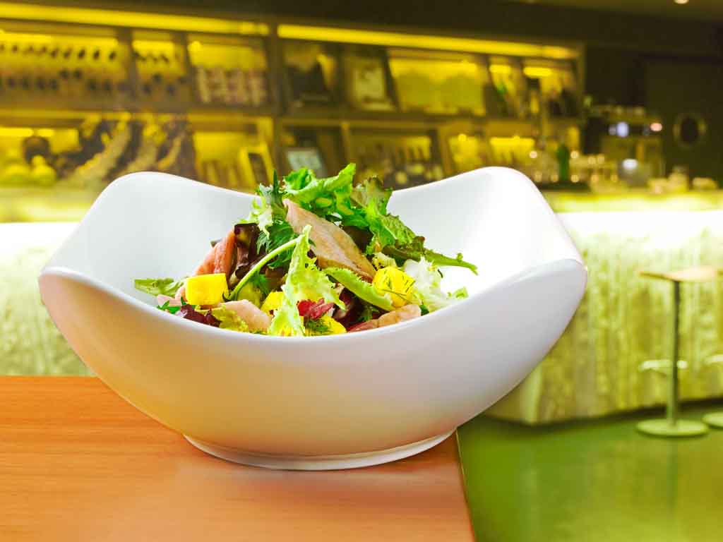 Espectacular ensalada de anguila.