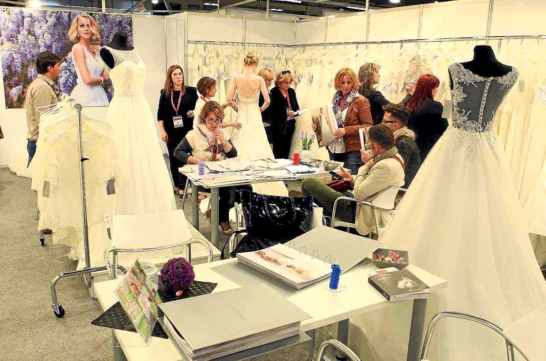 Uno de los expositores de la Barcelona BridalWeek celebrada este año. BARCELONA BRIDALWEEK