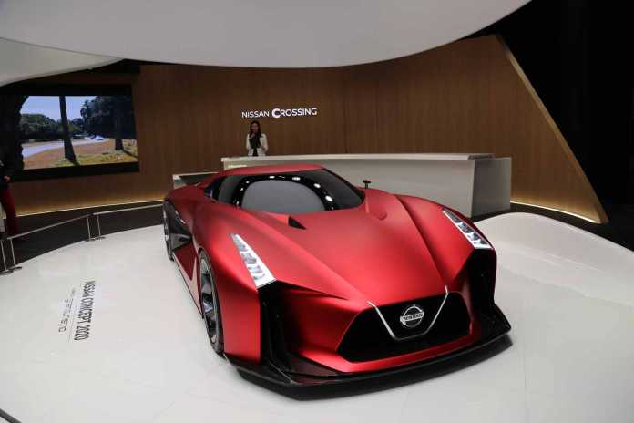 Impresionante aspecto del único Nissan Concept 2020 Vison Gran Turismo expuesto en Tokio. fotos. JUAN SUÁREZ
