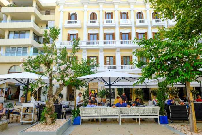 La terraza de Café Montesol en el corazón de Eivissa.
