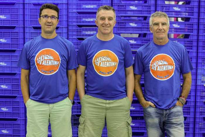 Frutas La Palentina. Marciano, Alfonso y José A. Rojo.