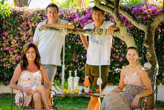 Ibiza Trending Products, Limoncello y gazpacho. Eva Garrido, Renzo Galli, Enrique Fornes y Bárbara Masson, las cuatro almas de este proyecto.