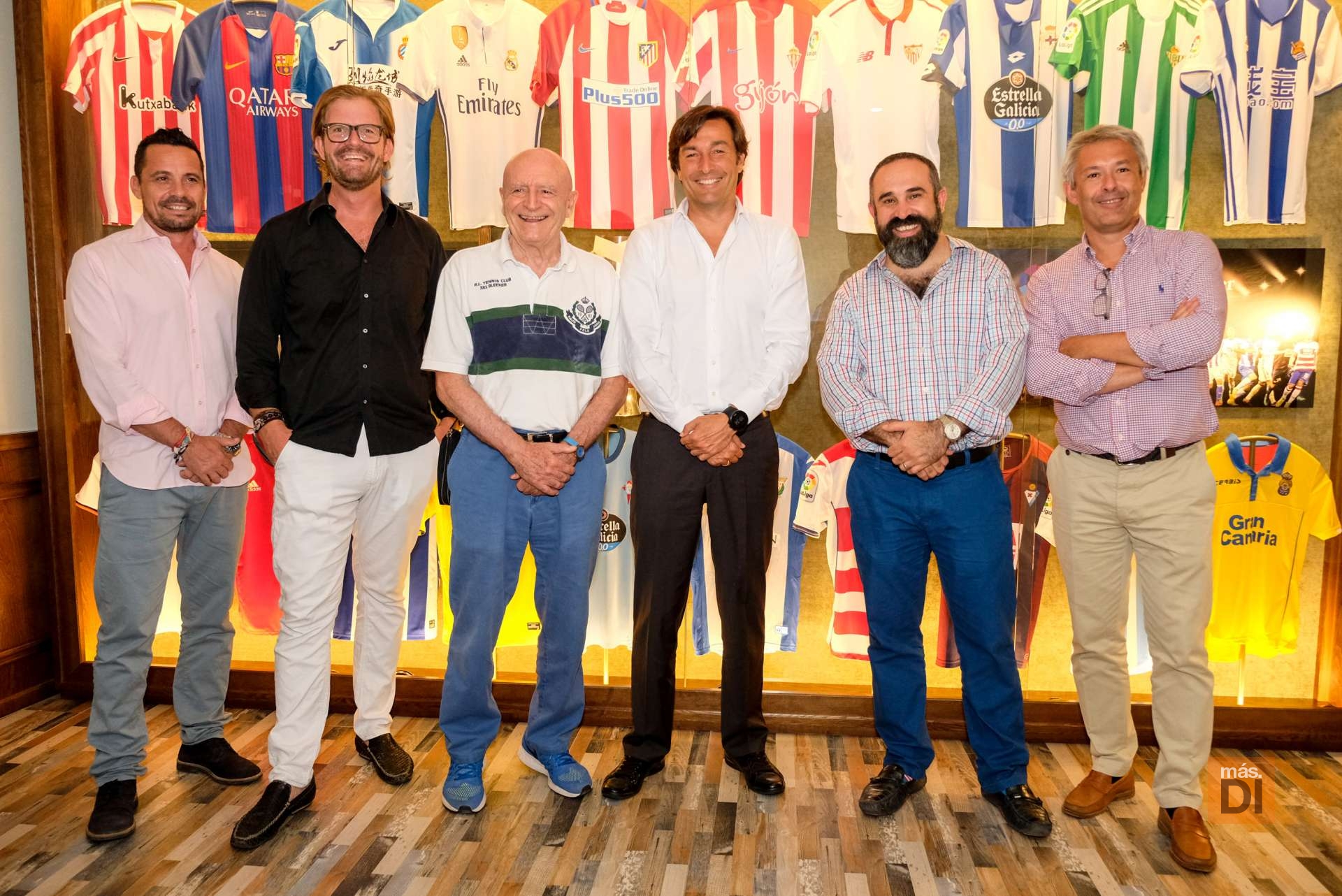 Abel Matutes Juan, Sergio Zertuche, presentaron el acuerdo junto a los representantes de Laliga de fútbol.
