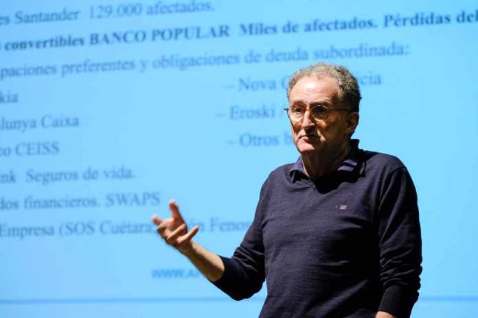Francesc García Rafanell durante su intervención en el Club Diario de Ibiza en marzo.SERGIO G. CAÑIZARES