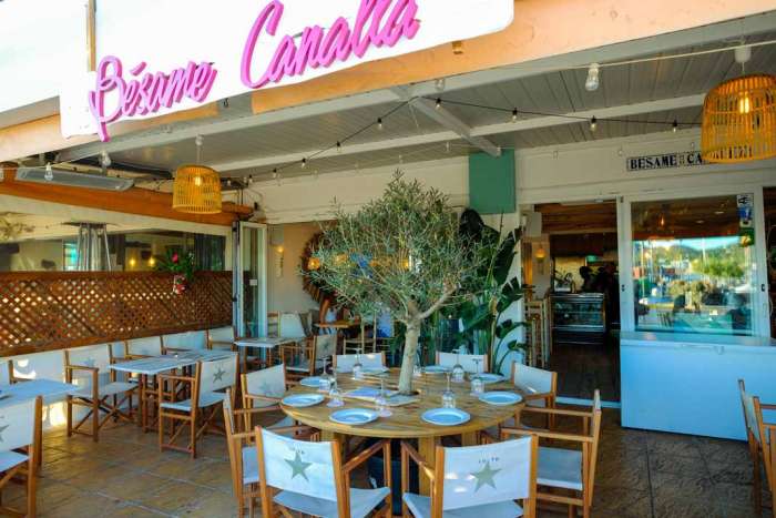 Bésame canalla Un gastrobar de diseño a un paso del mar