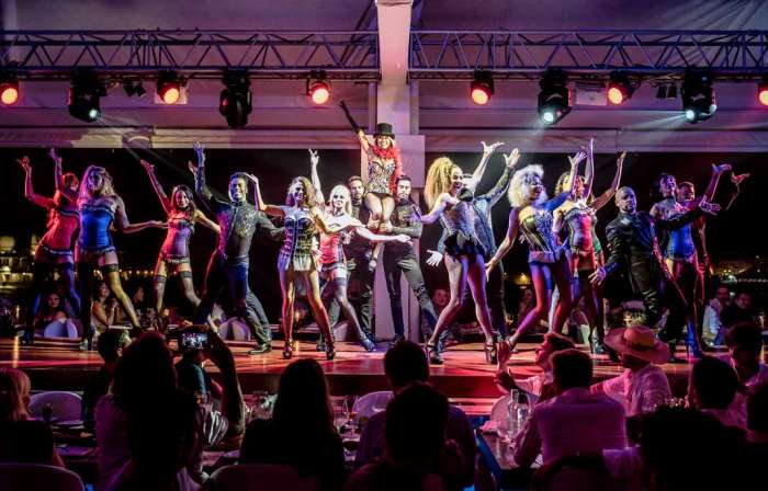 Impresionante puesta en escena en el último espectáculo del local, que ha superado con éxito su séptima temporada. fotos.Lío Ibiza