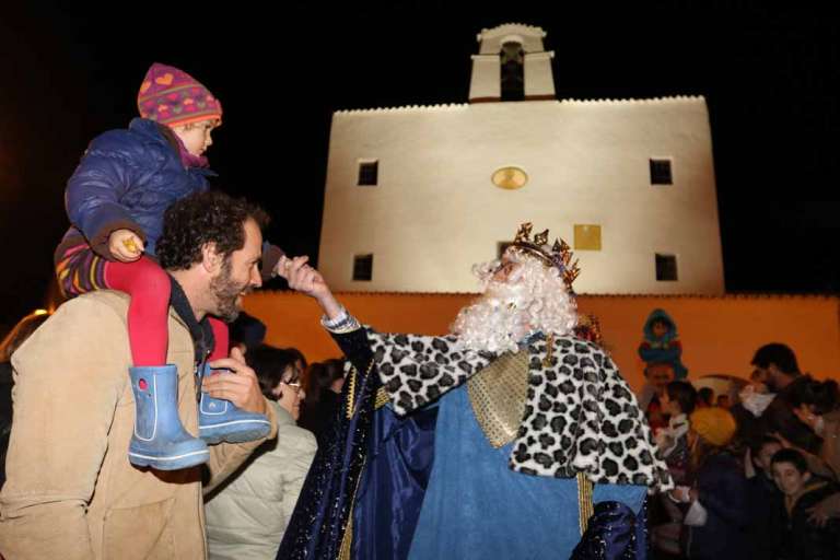Fiestas de Navidad en Sant Josep. Cabalgata de Reyes en Sant Josep.