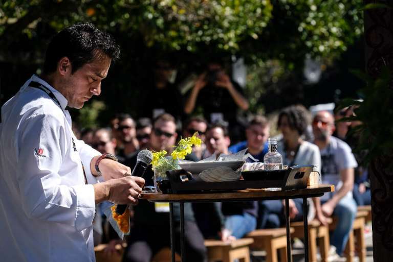 Los cuatro chefs compartieron, durante sus ponencias, experiencias de sus trayectorias como cocineros, la razón que les llevó a serlo y su visión de la gastronomía actual. fotos. sergio g. cañizares Estrella Michelin