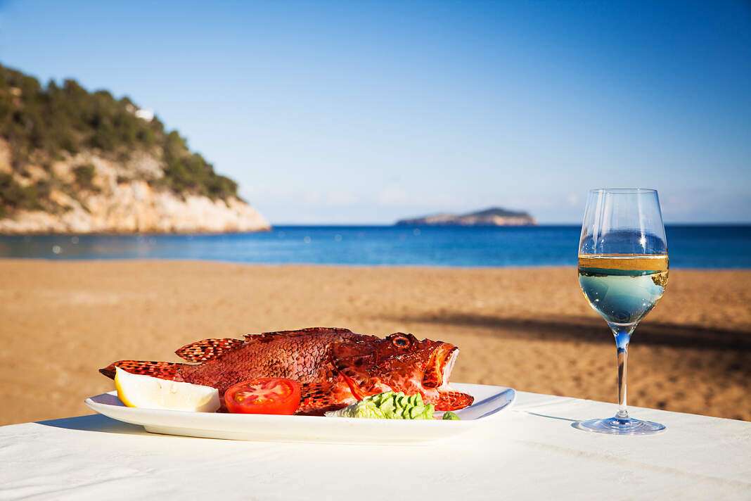 Can Gat está ubicado en plena Cala de Sant Vicent. Vuelve Can Gat.