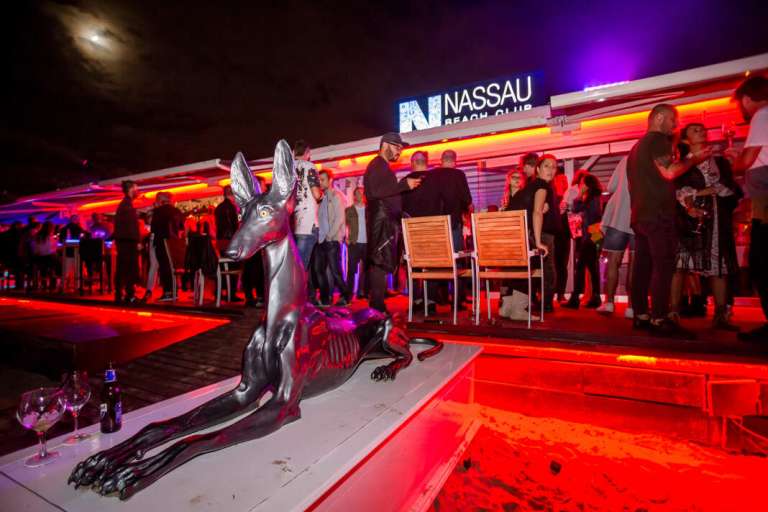 Imagen del ‘closing’ de Nassau Beach Club de la pasada temporada. fotos: aisha bonet ver el mundial de rusia en ibiza