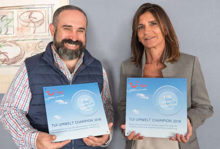 Dos hoteles de la cadena han sido reconocidos con el distintivo. palladium hotel group Campeón medioambiental 2018