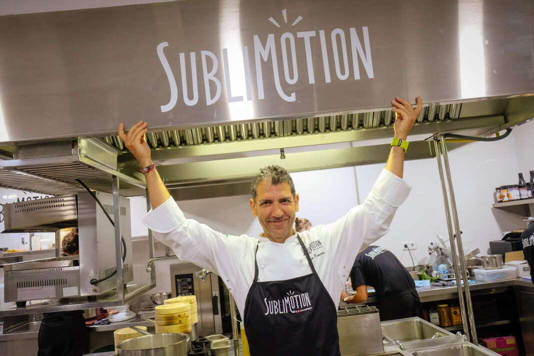 Paco Roncero durante la apertura de Sublimotion del pasado año. Foto: sergio g. cañizares