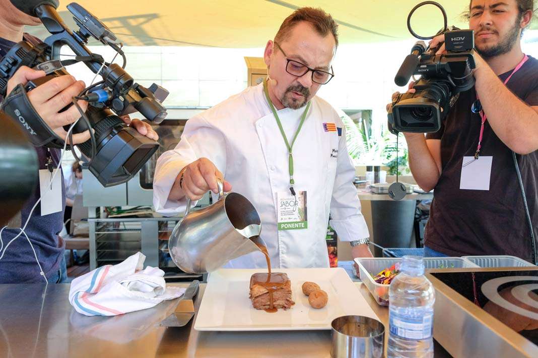 Moisés Machado, en el Foro de Gastronomía del Mediterráneo. V. Marí