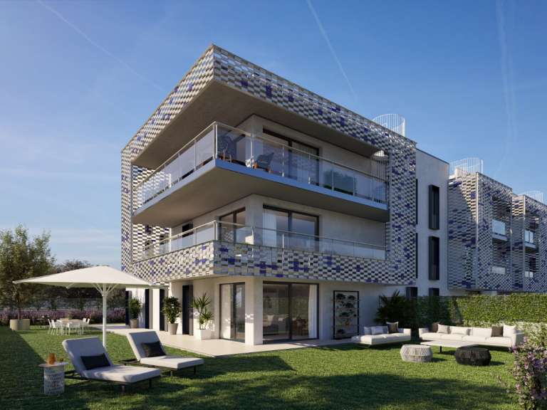 Vivienda nueva Ibiza. Recreación de la promoción de 45 viviendas, construidas bajo los principios de eficiencia, versatilidad y ahorro. Foto: OD Real Estate