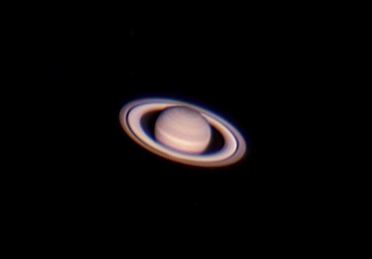 Saturno fotografiado desde el observatorio de Puig des Molins. 