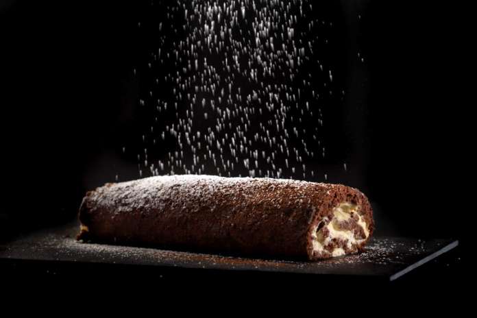 El relleno de un tronco de Navidad es muy versátil y se adapta a los gustos de cada uno. Foto: Vicent Marí receta con xeixa