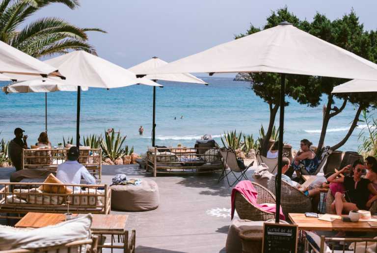 Espectaculares vistas al mar desde restaurante Aiyanna. Foto: Aiyanna Ibiza