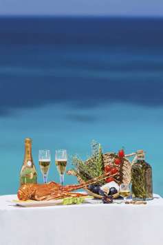 Champagnes, langosta, hierbas, frutos secos, verduras y licores se dan la mano en las propuestas gastronómicas. Aisha Bonet